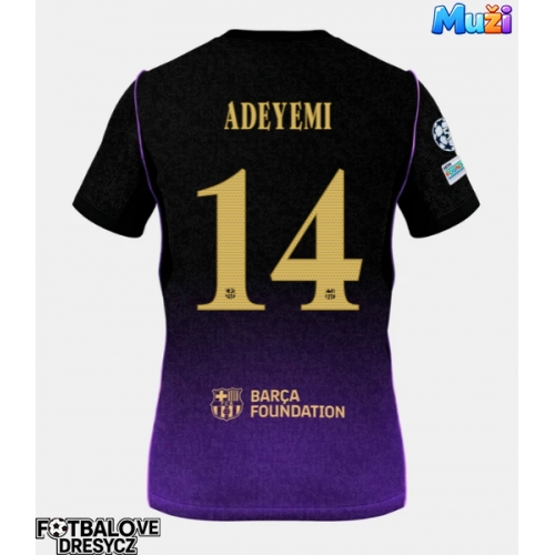 Barcelona Karim Adeyemi #14 Venkovní Dres 2026-27 Krátký Rukáv Barcelona Karim Adeyemi #14 Venkovní Dres 2026-27 Krátký Rukáv